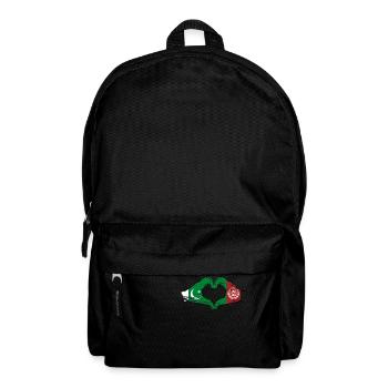 Pakistan Afghanistan Flagge Hände Herz - Rucksack - Schwarz - Vorne