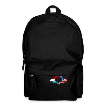 Luxemburg USA Flagge Haende Herzform - Rucksack - Schwarz - Vorne