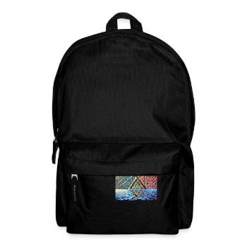 Triangle capable de licorne - Sac à dos - noir - Devant