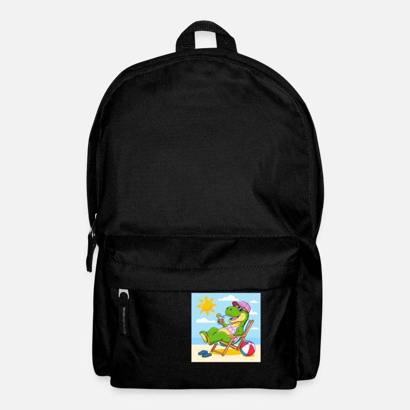 Rex am Strand - Rucksack - Schwarz