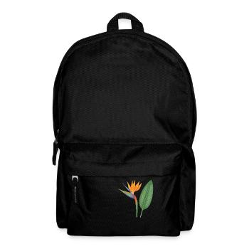 Strelitzia – fleurs exotiques - Sac à dos - noir - Devant