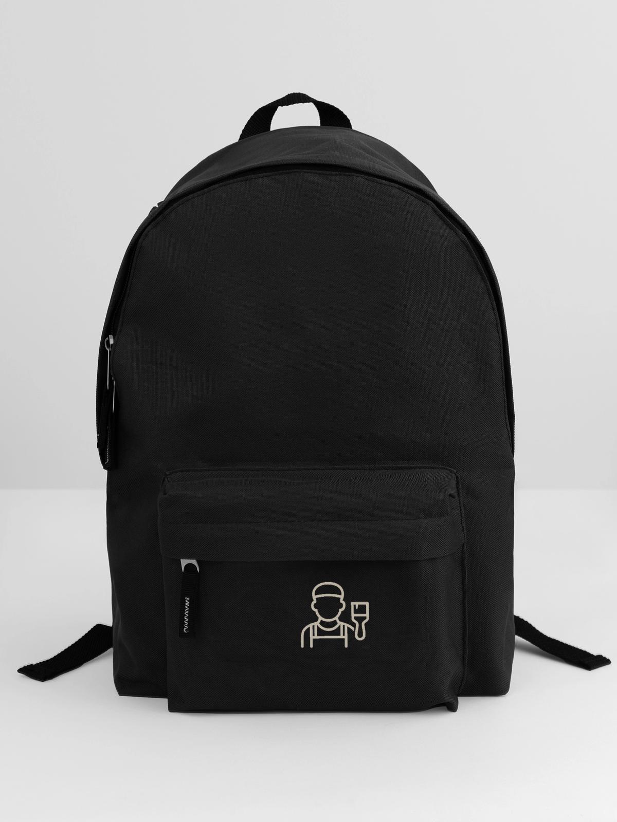Der Maler - Rucksack - Schwarz - Vorne