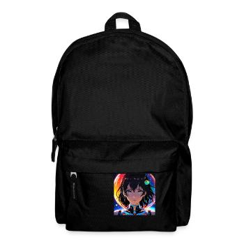 Fantastisches Mädchen im Weltraum - Rucksack - Schwarz - Vorne