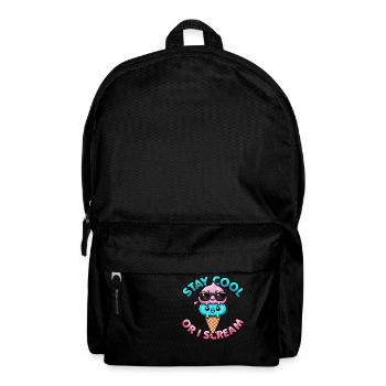Kawaii Frozen Treat – Bleib cool oder ich schreie - Rucksack - Schwarz - Vorne