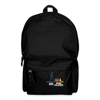 Ich & meine Follower – Katzenhumor Design - Rucksack - Schwarz - Vorne