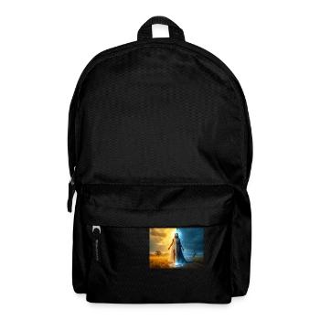 Adroa – Lugbara, dieu de la dualité, de la lumière et de l’ombre - Sac à dos - noir - Devant