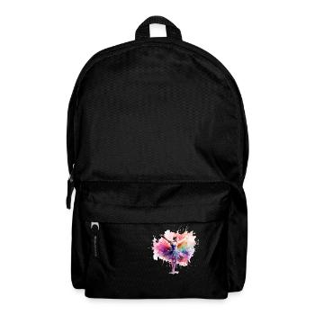 Ballerine aquarelle - Sac à dos - noir - Devant