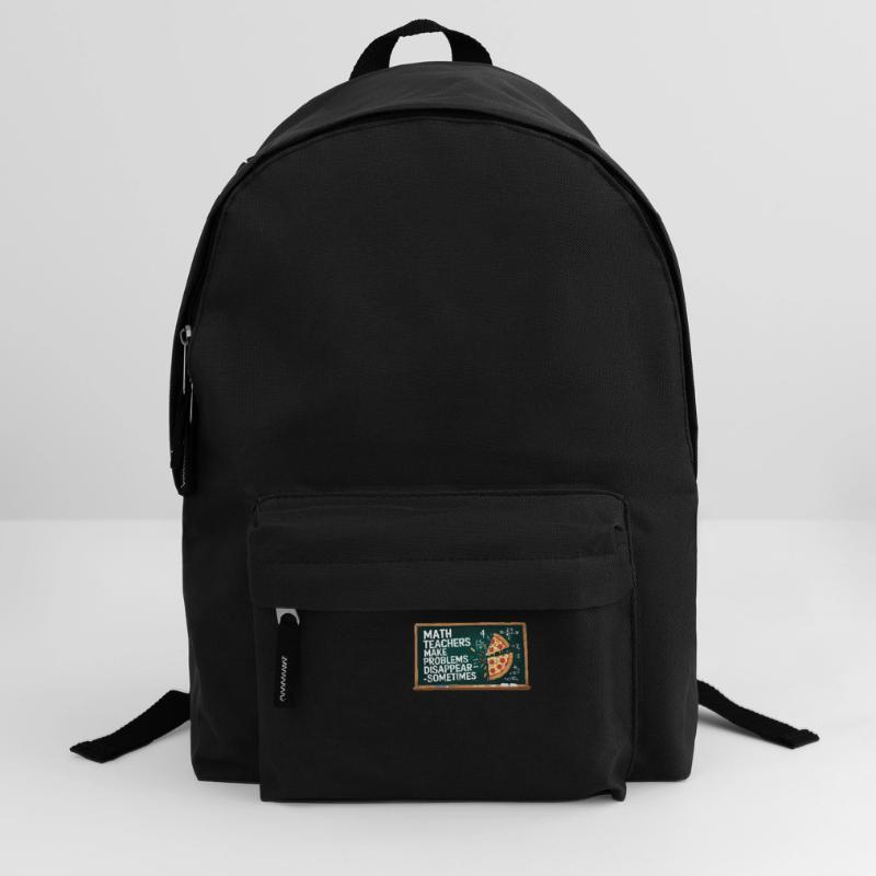 Funny Math Teacher Design Pizza & Problem Solving Backpack