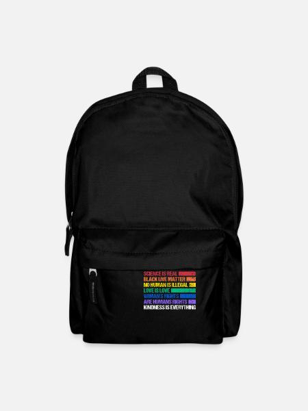 Rainbow Regenbogen Lesbe Pride LGBTQ - Rucksack - Schwarz