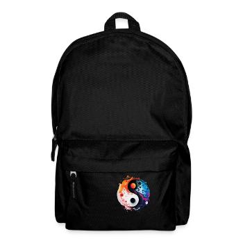 Yin-Yang Splash - Backpack - black - Front