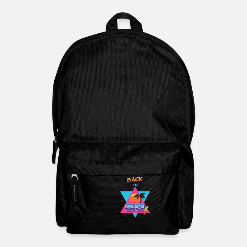 Zurück in die 80er – Sol og Palme - Rucksack - Schwarz