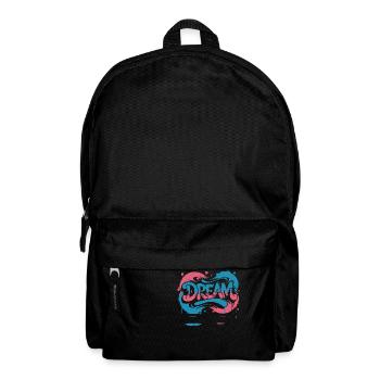 DREAM graffiti design full of color and motivation - Backpack - black - Front
