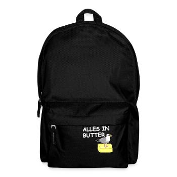 Alles in Butter Möwe - Rucksack - Schwarz - Vorne