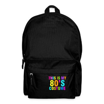 Das ist mein 80er Jahre Retro Vintage 80er Jahre Kostüm - Rucksack - Schwarz - Vorne