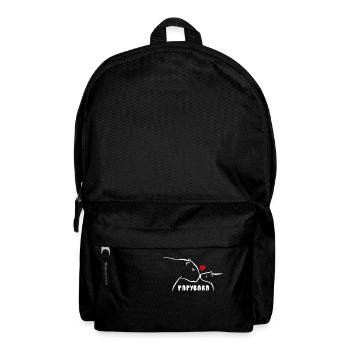 Papybara - Capybara Pun Father's Day, Men's Day - Backpack - black - Front