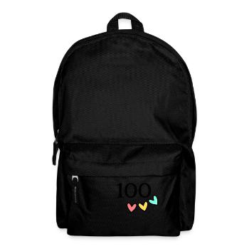 100. 100 YEARS. 100th ANNIVERSARY. 100 BIRTHDAY - Backpack - black - Front