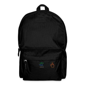Funny SQL Query : un doigt d’honneur 8 bits pour les geeks - Sac à dos - noir - Devant