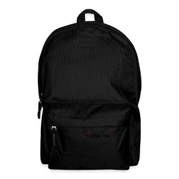ICH LIEBE DICH. VALENTINSTAG. ICH LIEBE DICH. ICH LIEBE DICH. - Rucksack - Schwarz - Vorne