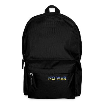 NO WAR Frieden für die Ukraine - Rucksack - Schwarz - Vorne