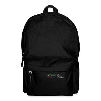 start chilling /force - drôle de t-shirt linux - Sac à dos - noir - Devant