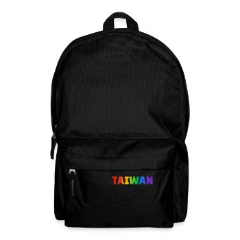TAIWAN Regenbogen LGBTQ Gay Pride - Rucksack - Schwarz - Vorne