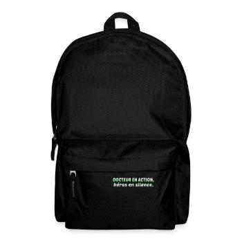 Doctor, doctor, nurse, health and white coat - Backpack - black - Front