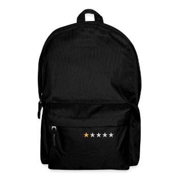 1-Sterne-Bewertung - 1-Sterne-Bewertung leer - Rucksack - Schwarz - Vorne