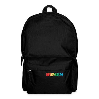 Arc-en-ciel humain humain - Sac à dos - noir - Devant