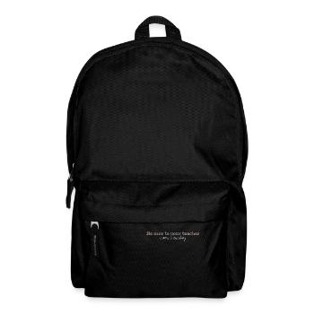 Be nice to your teacher Santa is watching, funny - Backpack - black - Front