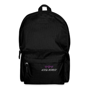 Crew Mitglied Herz Liebe - Rucksack - Schwarz - Vorne