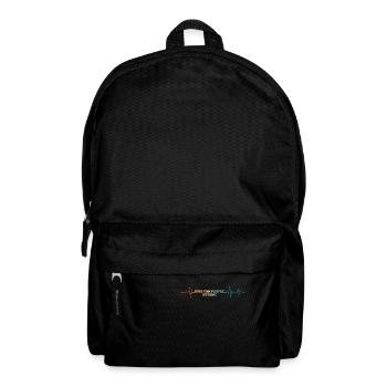 Retro-Herzschlag Folgen Sie Ihrem eigenen Rhythmus - Rucksack - Schwarz - Vorne