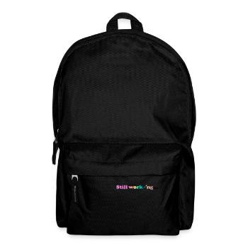 Still working - Rucksack - Schwarz - Vorne