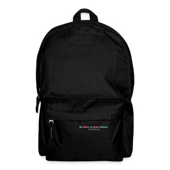 Be nice to your sister Santa is watching, funny - Backpack - black - Front
