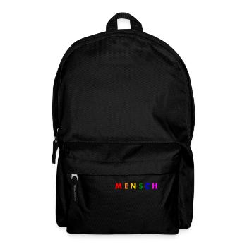 Mensch - Rucksack - Schwarz - Vorne