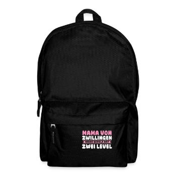 Mom of twins - Backpack - black - Front