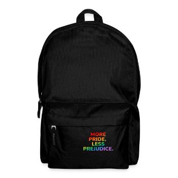 More Pride Less Prejudice - LGBT pride month - Backpack - black - Front
