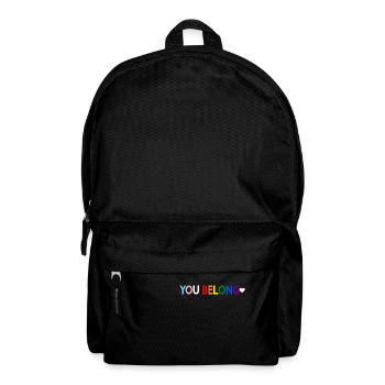 Du gehörst zu Gay Pride LGBT Support Transgender - Rucksack - Schwarz - Vorne