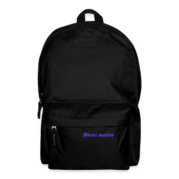 MAÎTRE. MERCI. MERCI MAÎTRE. MAITRE. CADEAU MAÎTRE - Sac à dos - noir - Devant