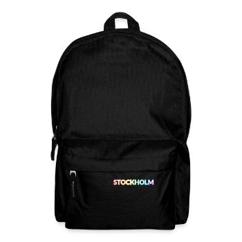 Stockholm Schweden Regenbogen LGBTQ Gay Pride - Rucksack - Schwarz - Vorne