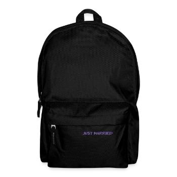 JUST MARRIED. bachelorette party. LOVE. SAINT VALENTINE. COUPLE. - Backpack - black - Front