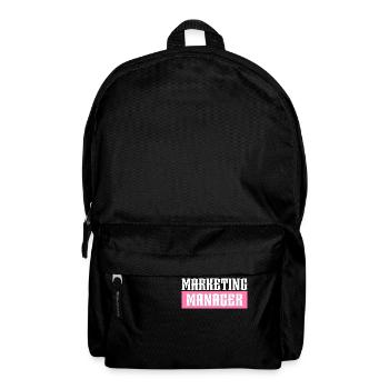 Marketing Manager rosa tshirt schwarz - Rucksack - Schwarz - Vorne
