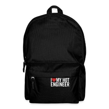 Ich liebe meinen heißen Ingenieur - Rucksack - Schwarz - Vorne