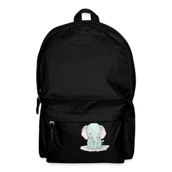 Elephant Drawing Watercolor Kids - Backpack - black - Front