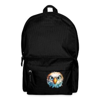 Eagle Watercolor Drawing - Backpack - black - Front