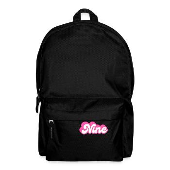 Nine Birthday - 9th Birthday Retro Pink - Backpack - black - Front