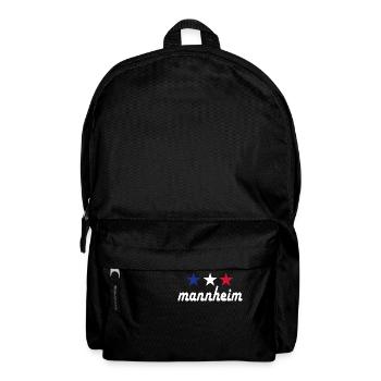 Mannheim Monnem Mannheimat - Rucksack - Schwarz - Vorne