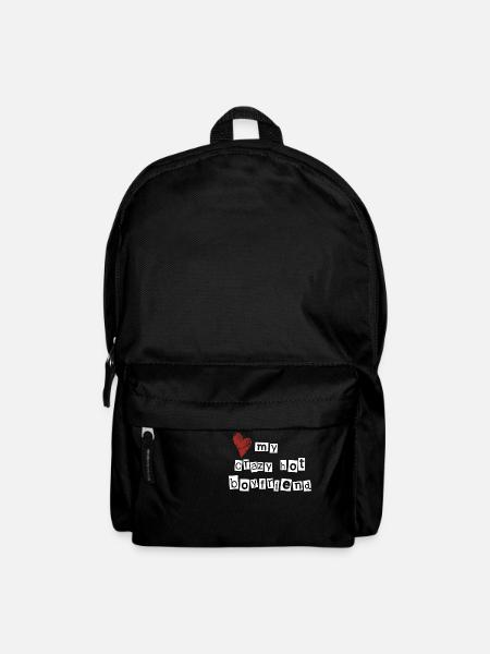 Love my crazy hot boyfriend - Rucksack - Schwarz