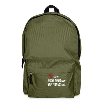 Love my hot latino boyfriend - Rucksack - Olivgrün - Vorne