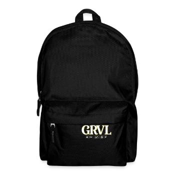 Gravel bike pictograms birthday gift - Backpack - black - Front