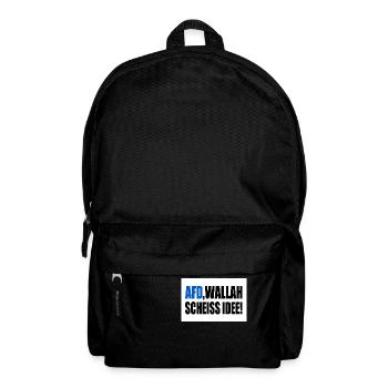 Afd wallah scheiss idee - Rucksack - Schwarz - Vorne